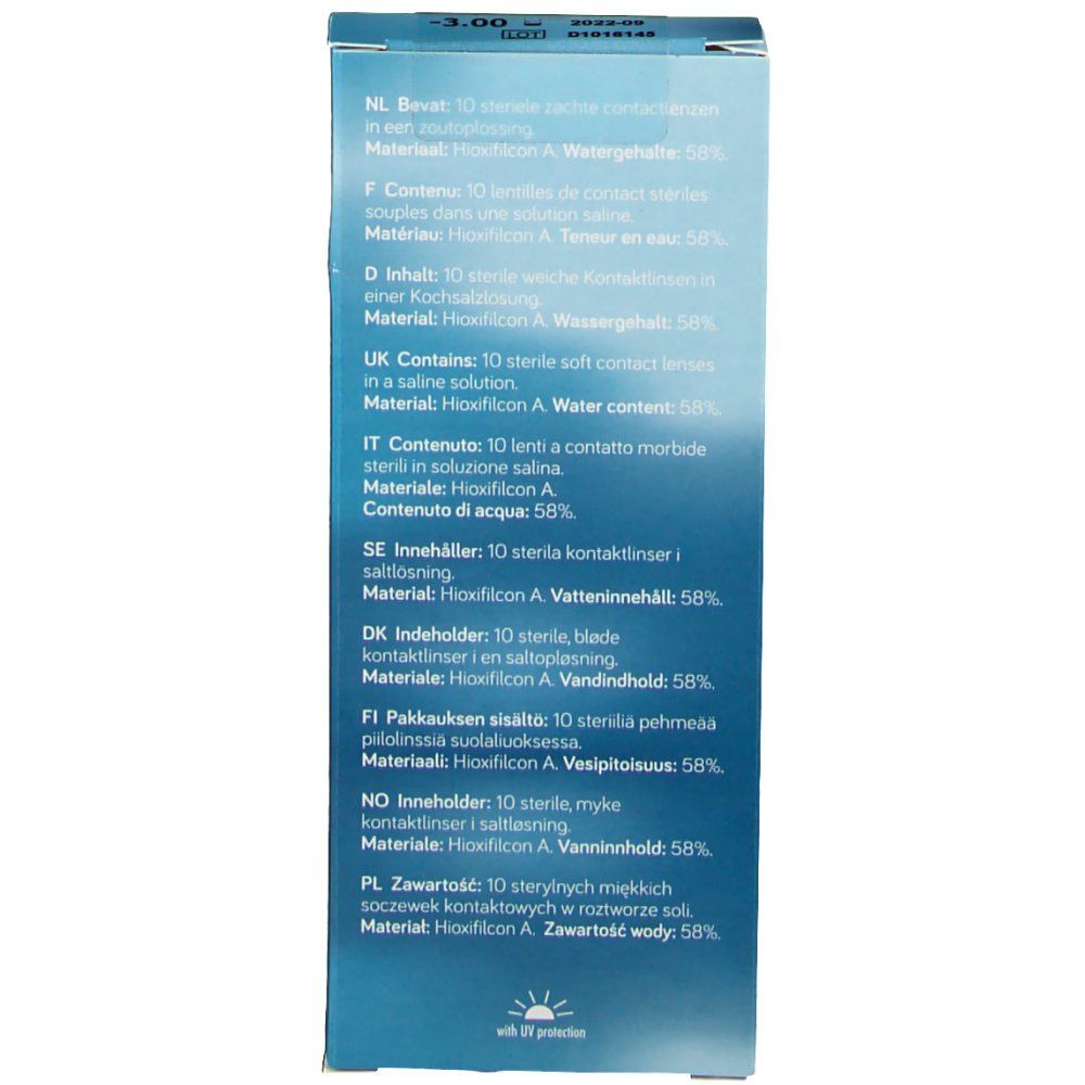 Unicare Daily Contact Lenses -3.00