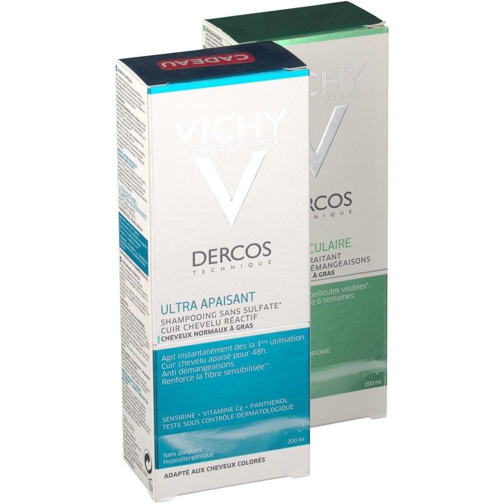 Vichy Dercos Shampoo Antiforfora + Shampoo Lenitivo Capelli Grassi 1+1 GRATIS