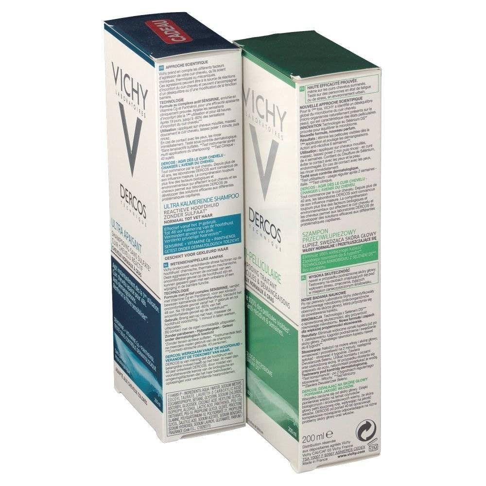 Vichy Dercos Shampoo Antiforfora + Shampoo Lenitivo Capelli Grassi 1+1 GRATIS