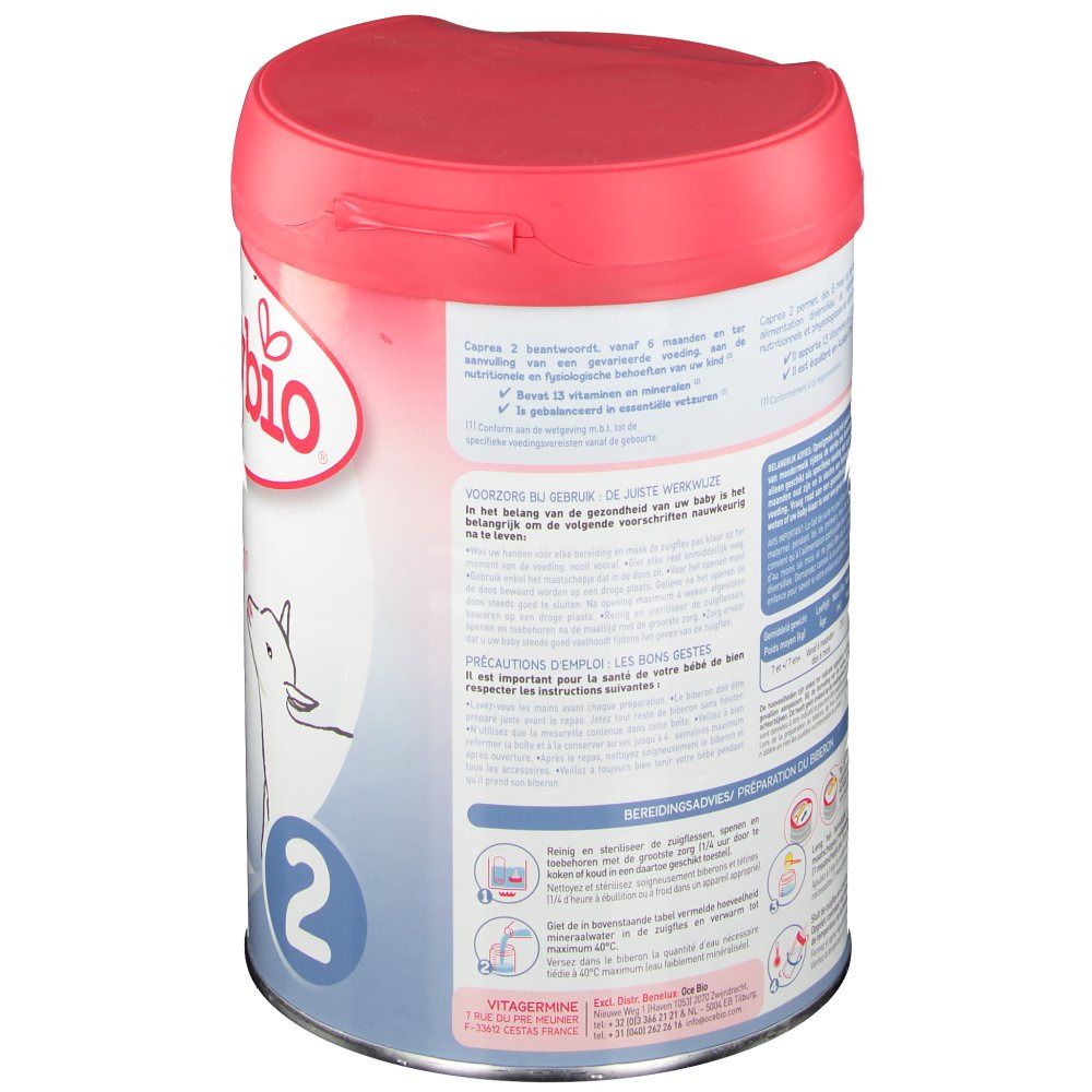 Babybio Caprea 2 Latte Di Capra 6-12 Mesi