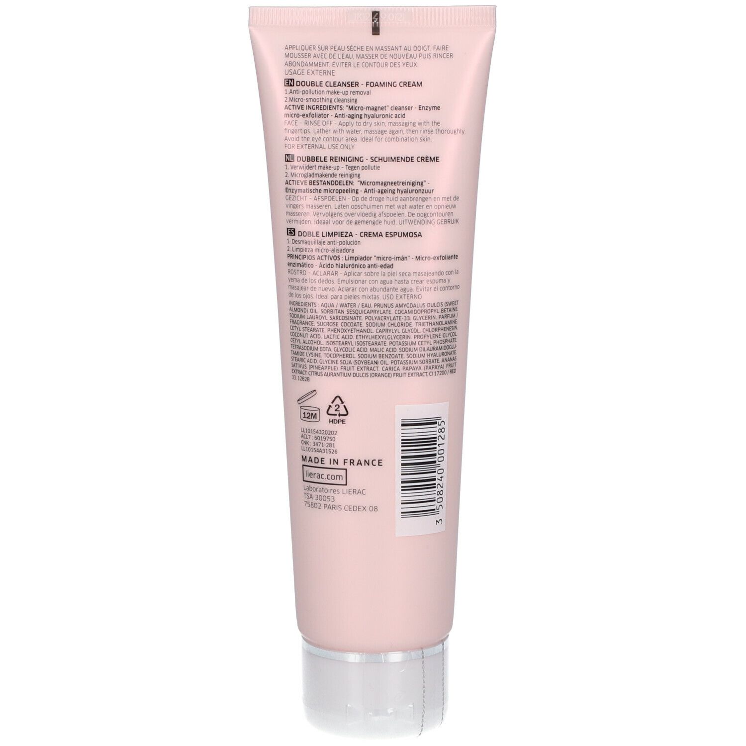 Lierac Detergente Doppia Crema Schiumante