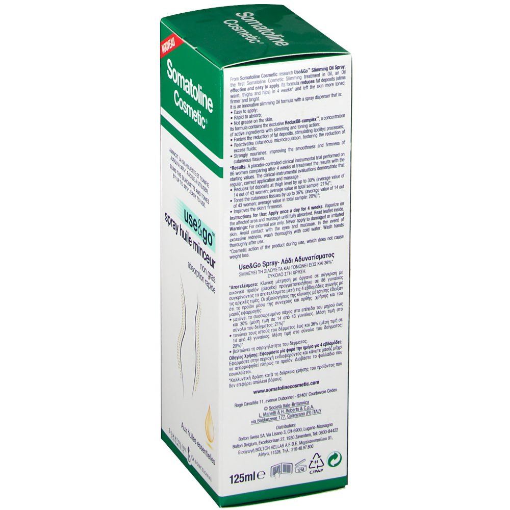 Somatoline Cosmetic Use & Go Spray Di Olio Dimagrante