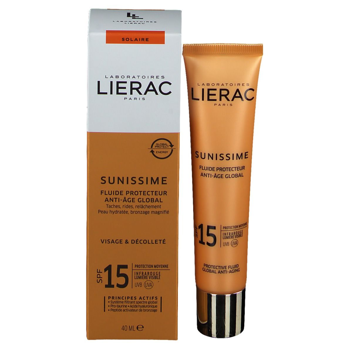 Lierac Sunissime Fluido Protettore Energizzante Viso SPF 15