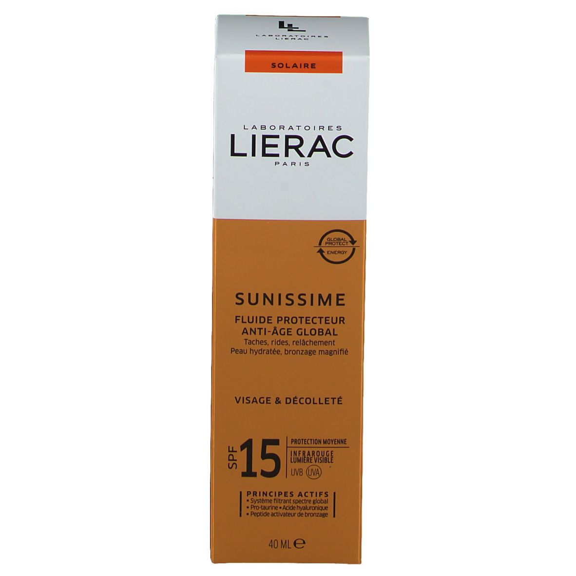 Lierac Sunissime Fluido Protettore Energizzante Viso SPF 15