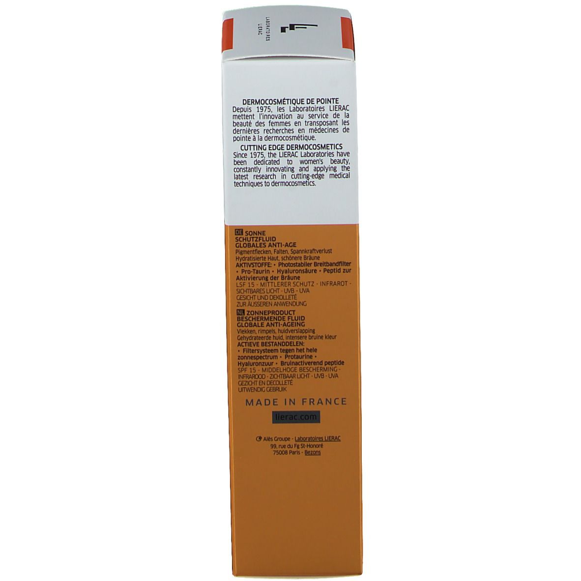 Lierac Sunissime Fluido Protettore Energizzante Viso SPF 15