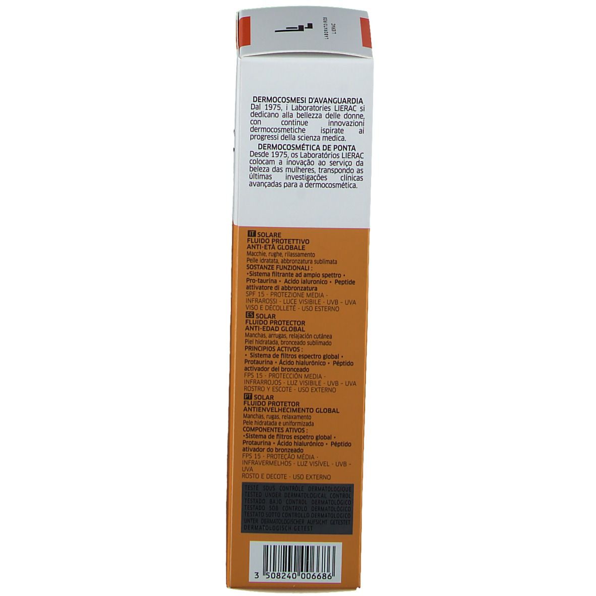 Lierac Sunissime Fluido Protettore Energizzante Viso SPF 15