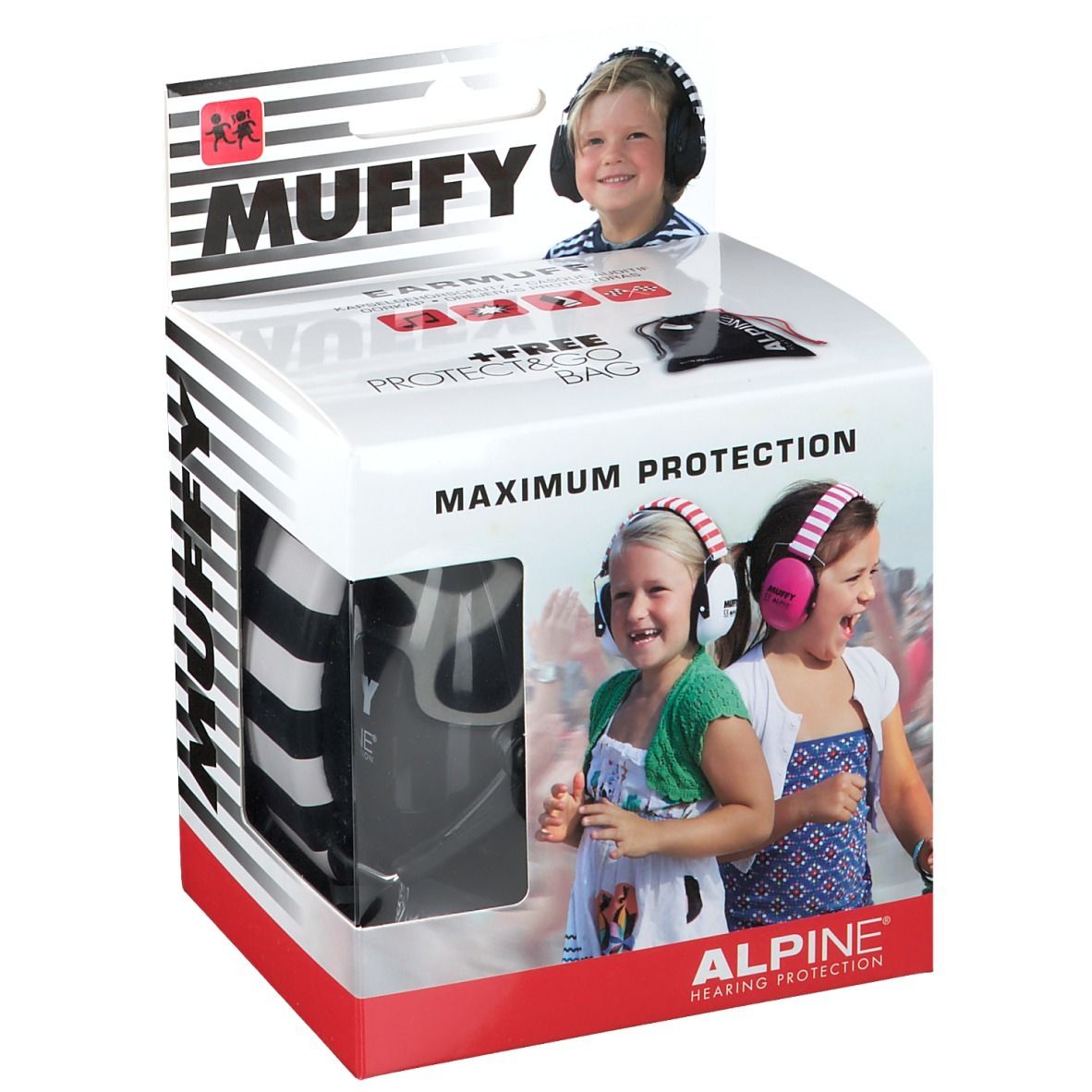 Alpine Muffy Kids Cuffia Nero