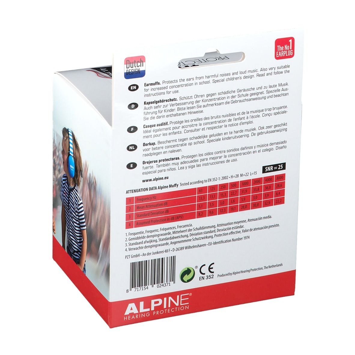 Alpine Muffy Kids Cuffia Nero