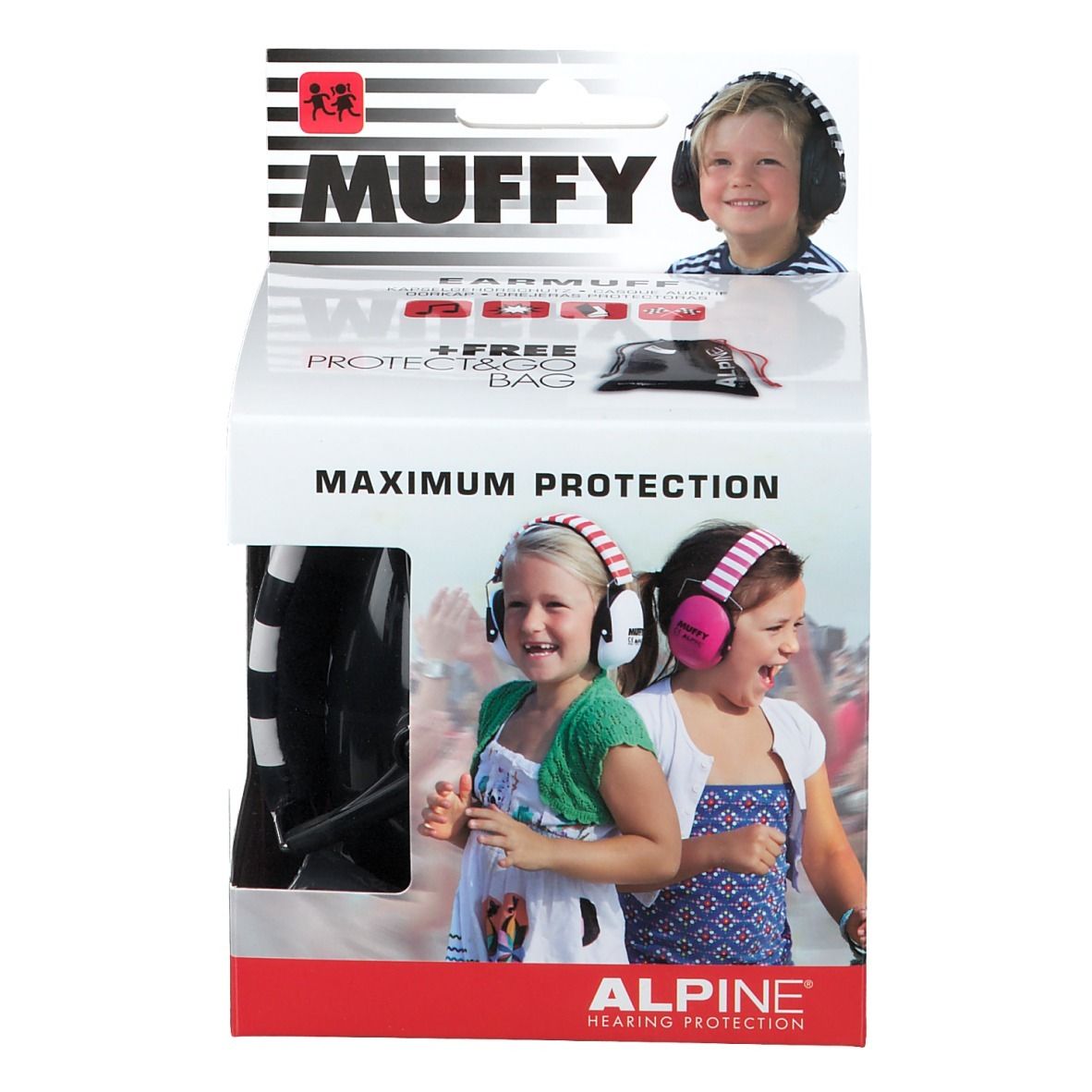 Alpine Muffy Kids Cuffia Nero