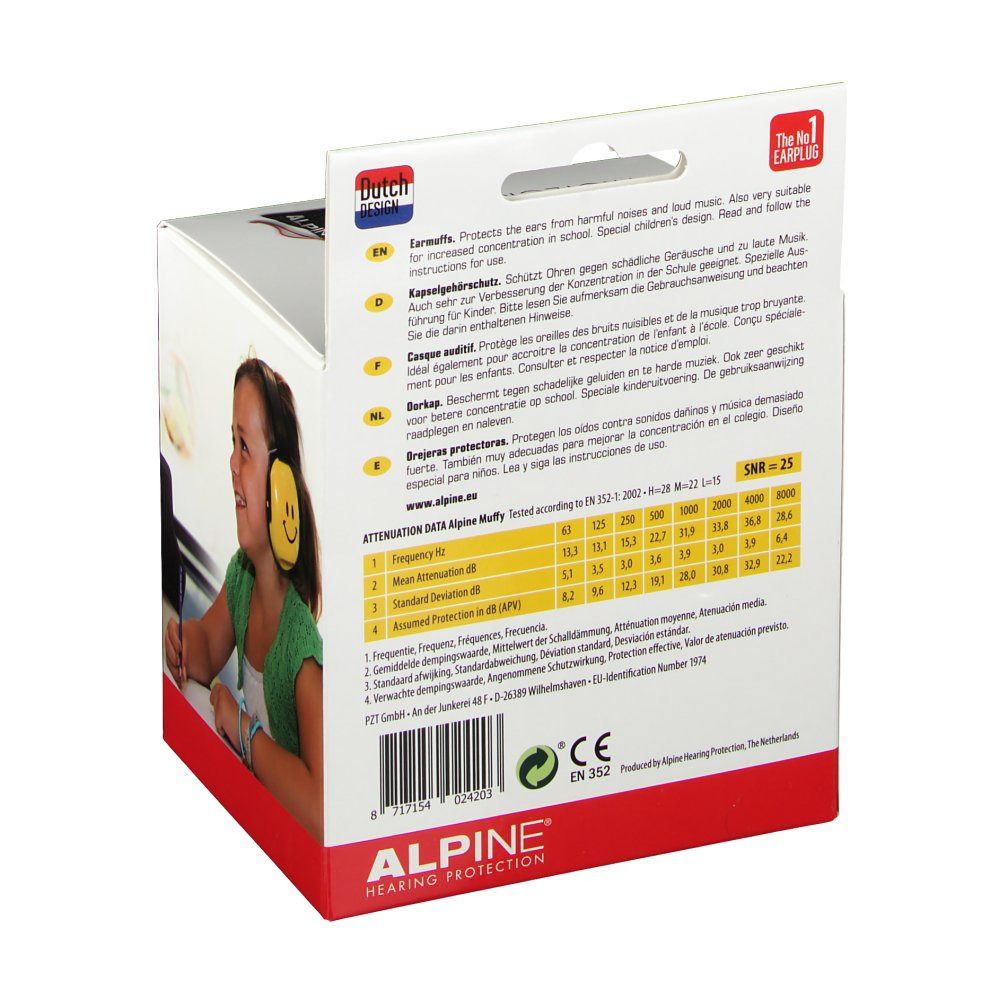 Alpine Muffy Kids Cuffia Giallo