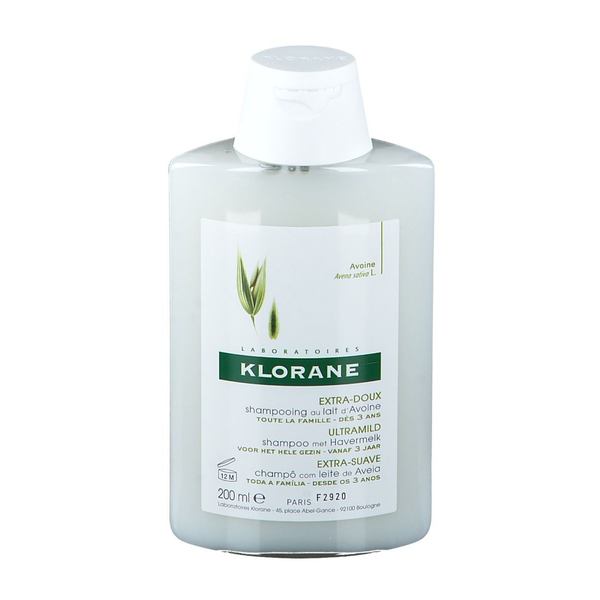 Klorane Shampoo Latte Avena