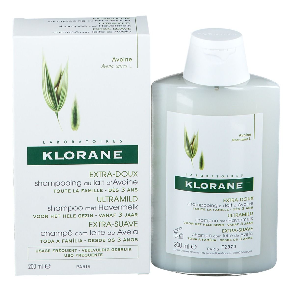 Klorane Shampoo Latte Avena
