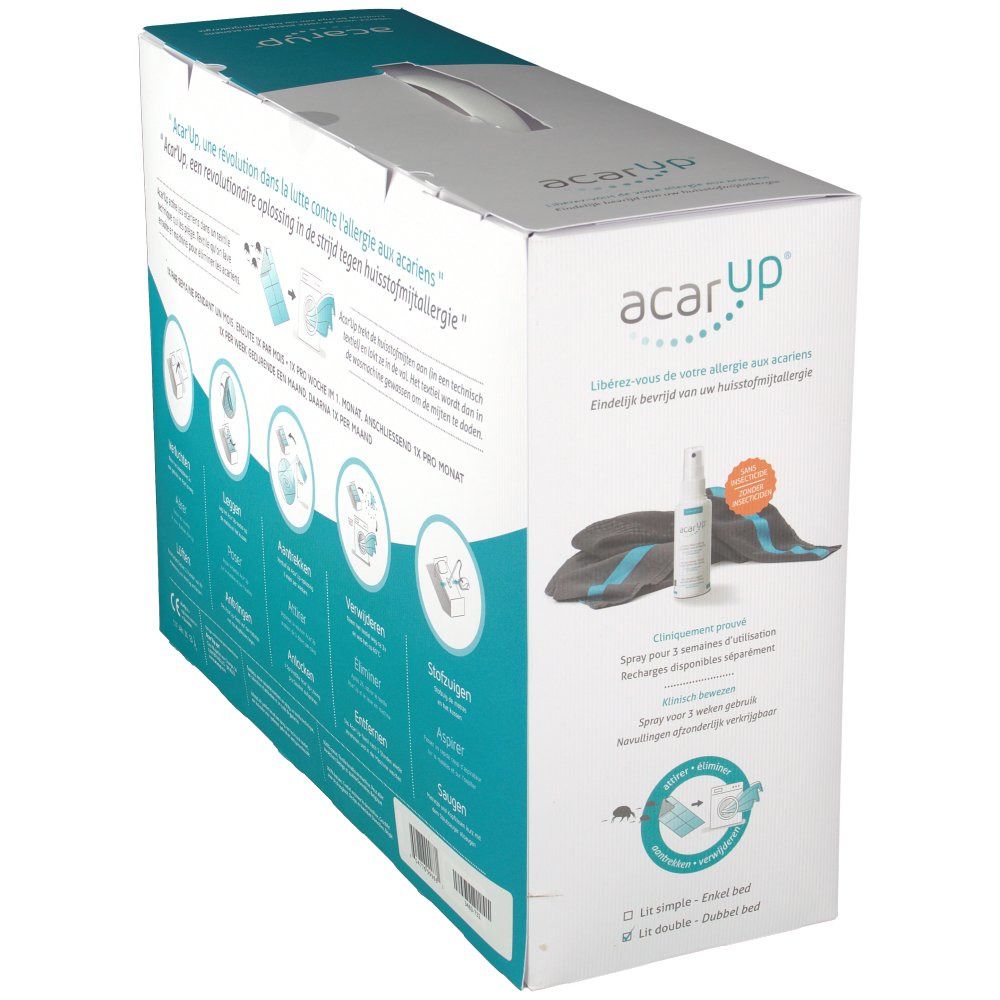 Acar'Up Anti-Acari Della Polvere 2 Tessile + 2 x 100 ml Spray