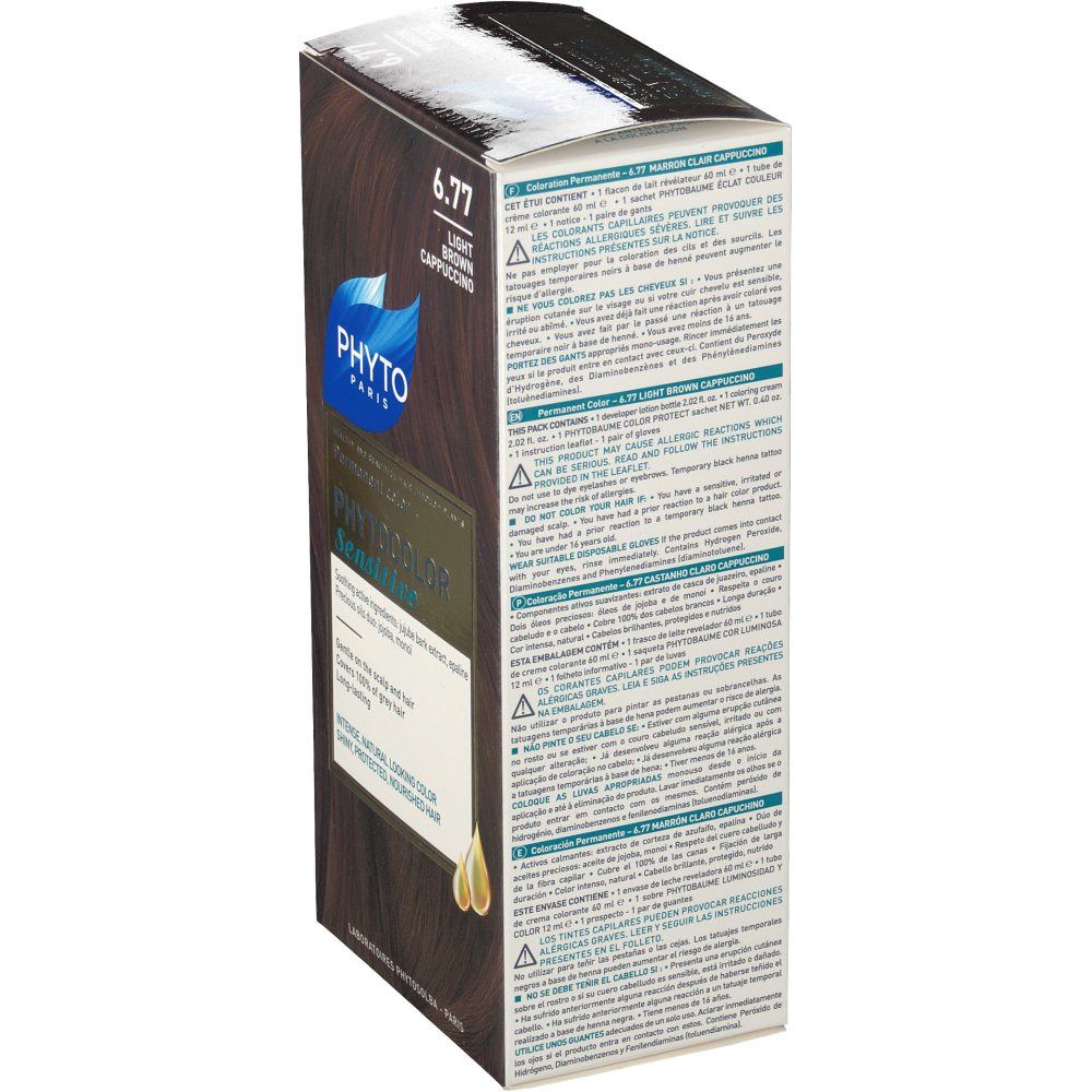 Phytocolor Sensitive 6.77 Marrone Chiaro Cappucino