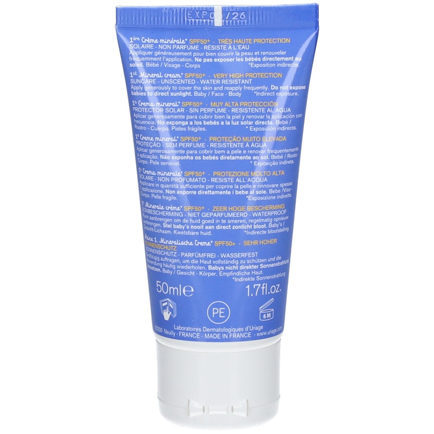 Uriage Baby Crema Minerale Première SPF50+