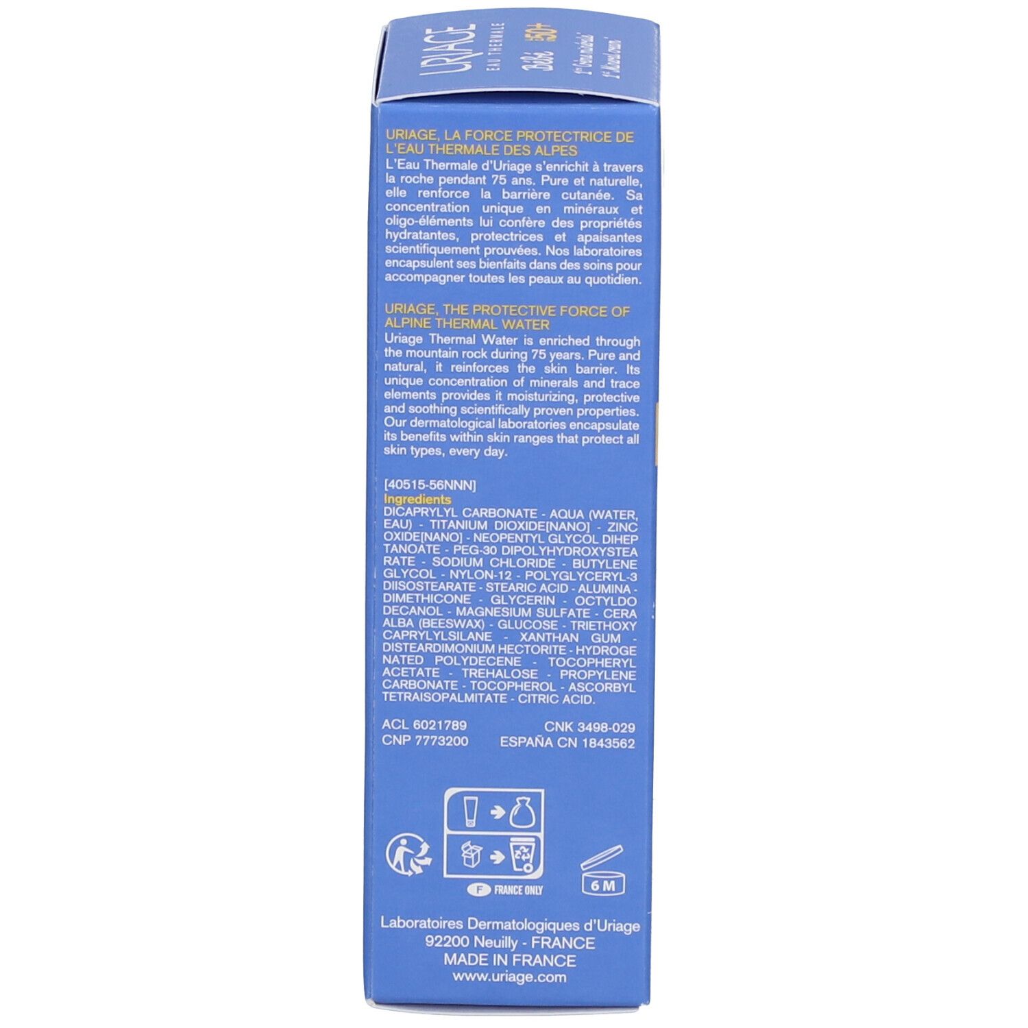 Uriage Baby Crema Minerale Première SPF50+