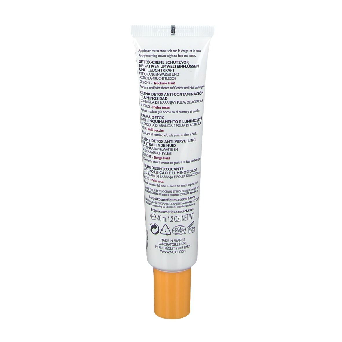 Bio Beauté By Nuxe Detox Cream Anti-Pollution and Glow