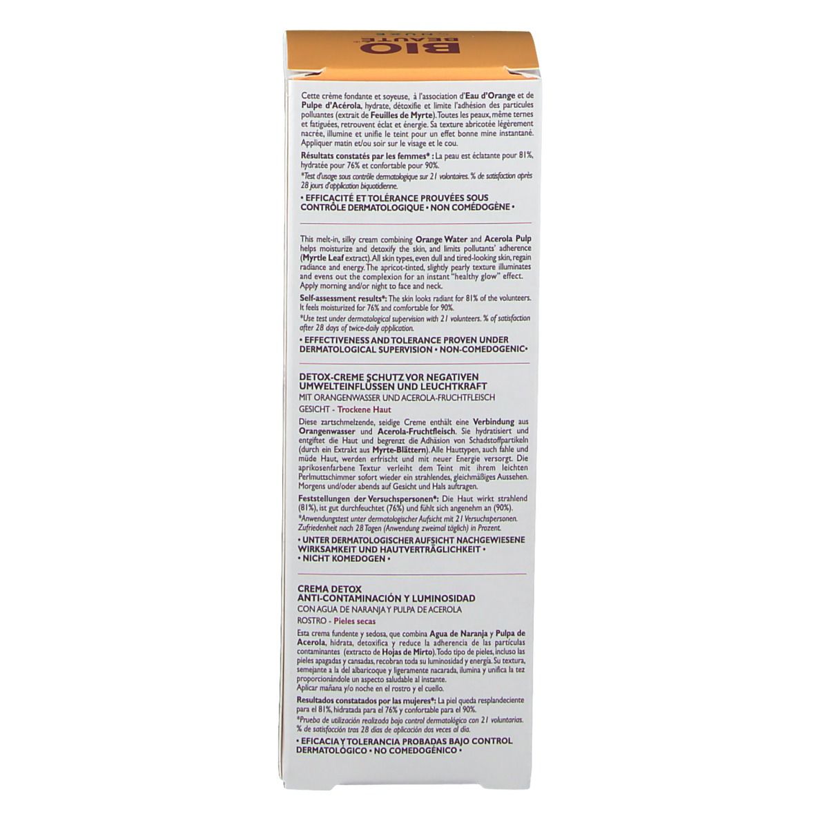 Bio Beauté By Nuxe Detox Cream Anti-Pollution and Glow