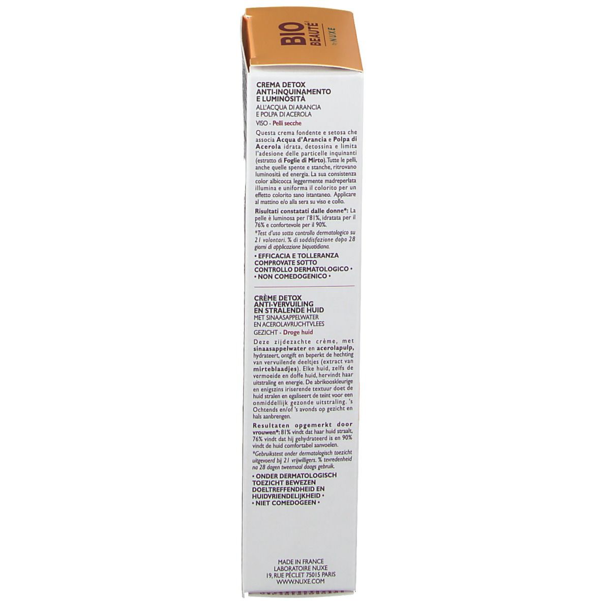 Bio Beauté By Nuxe Detox Cream Anti-Pollution and Glow