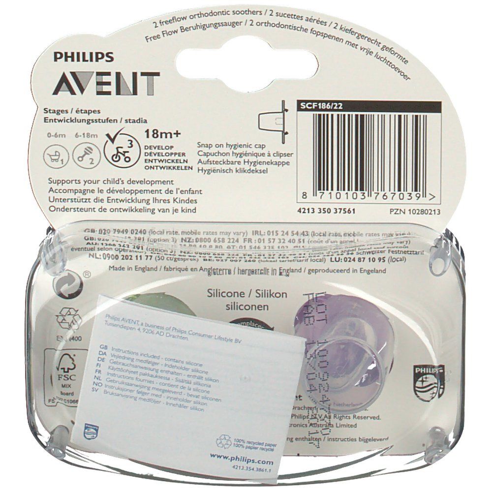 Avent Succhietto Fashion Scimmia/Fiore 18+ Mesi