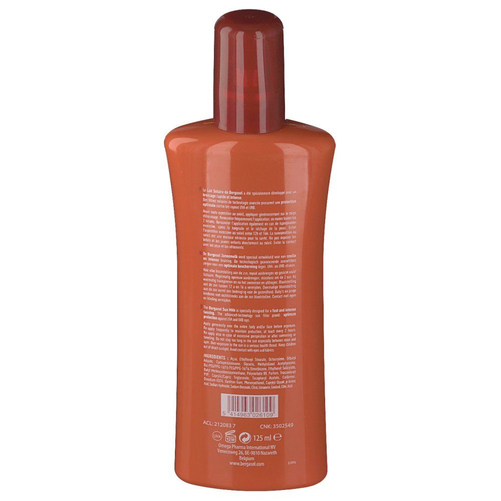 Bergasol Latte Solare SPF10 Nuova Formula