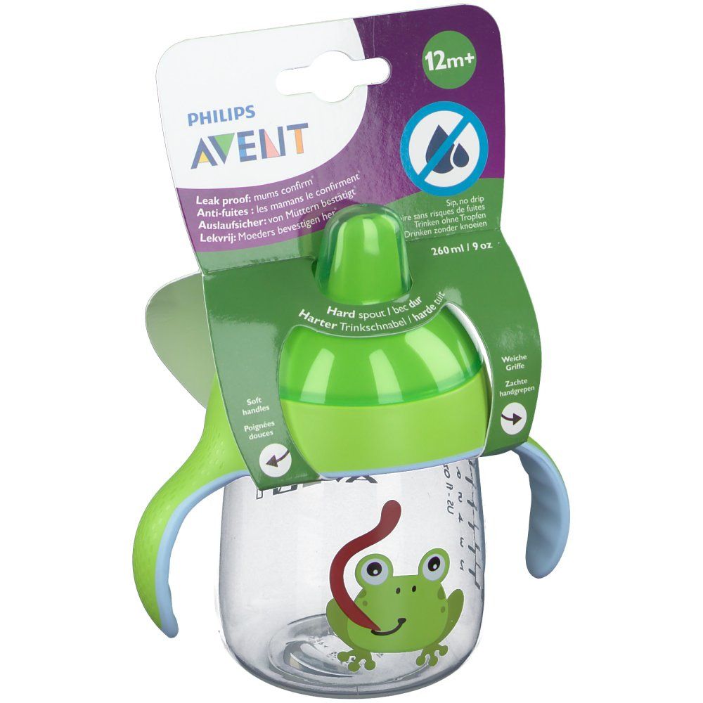 Avent Cup Anti-Leak Frog + Hand Grip +12 Months