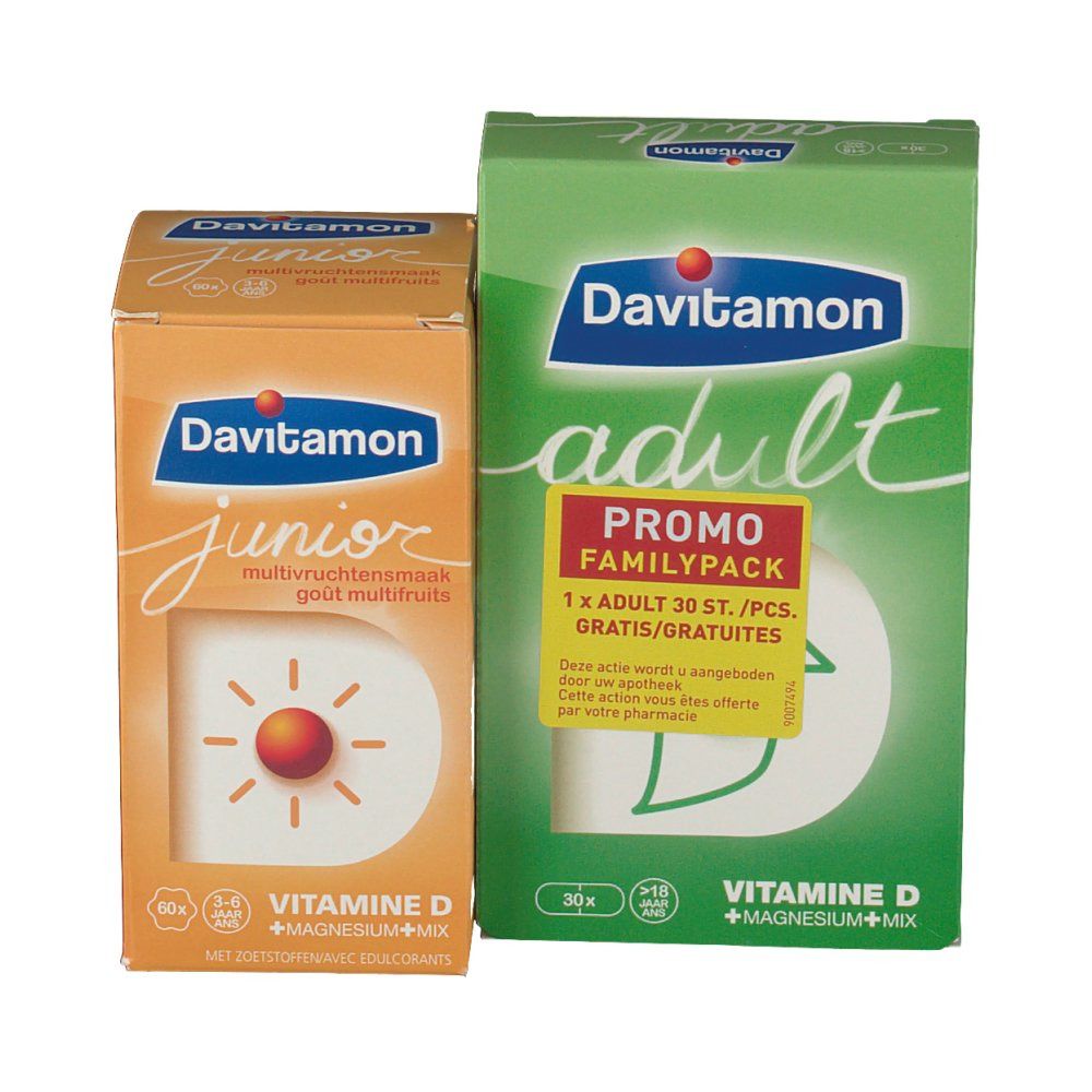 Davitamon Junior Multifrutti + Adulto GRATIS