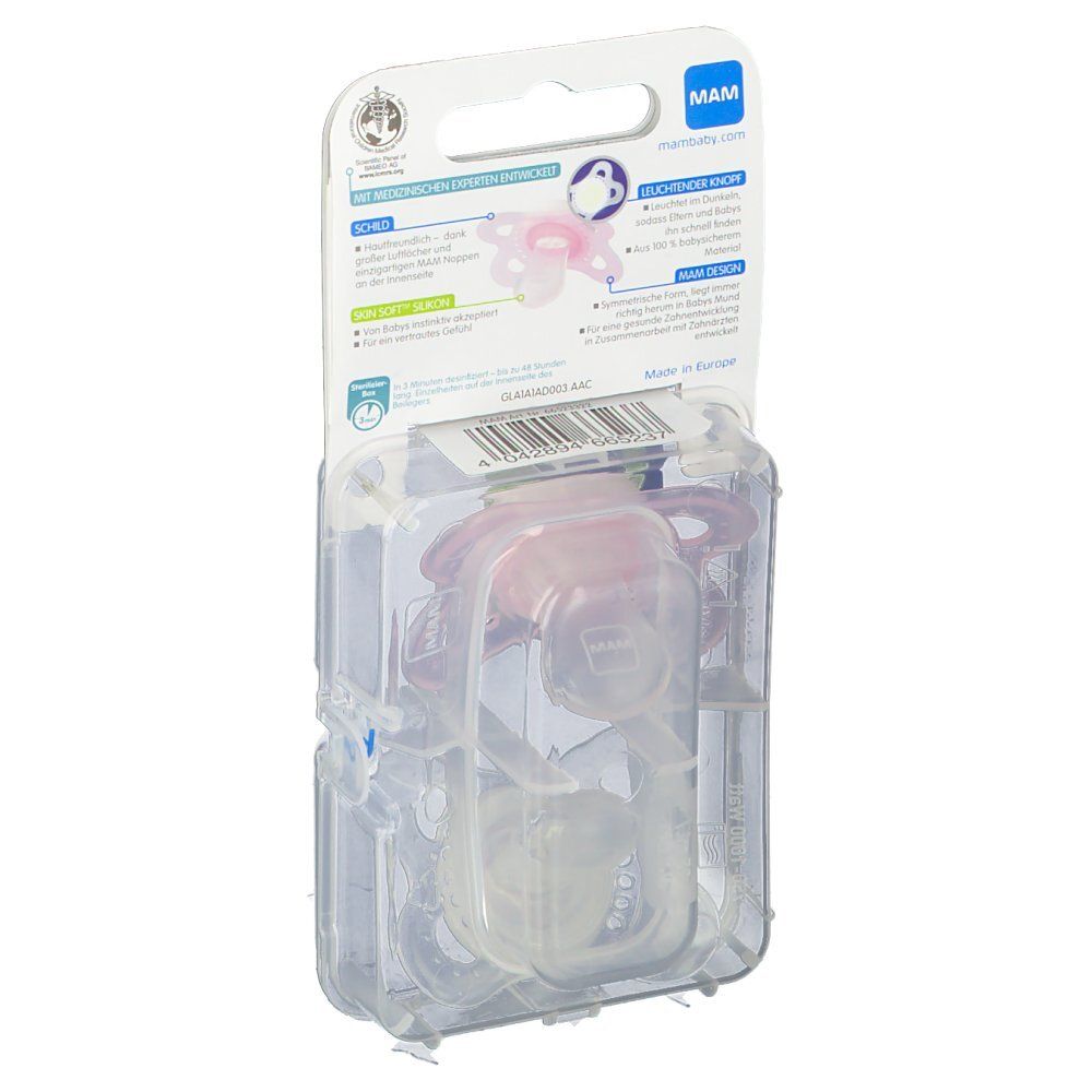 Mam Ciuccio Night Silicone Bambina 0-6Mesi