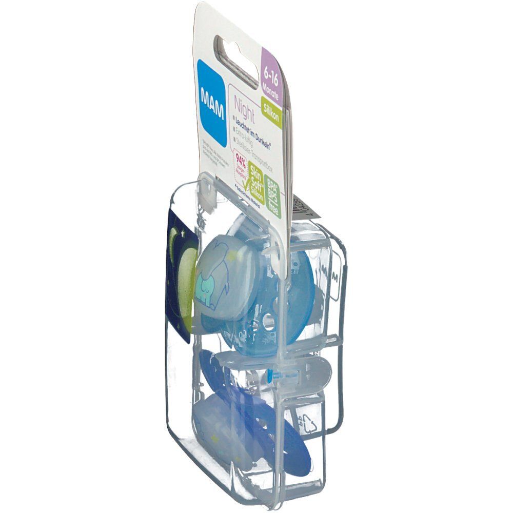 Mam Ciuccio Night Silicone Bambino 6-16Mesi