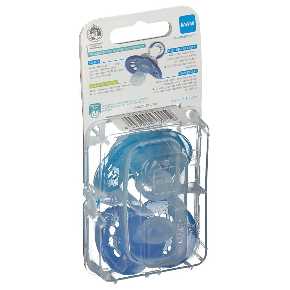 Mam Ciuccio Night Silicone Bambino 6-16Mesi