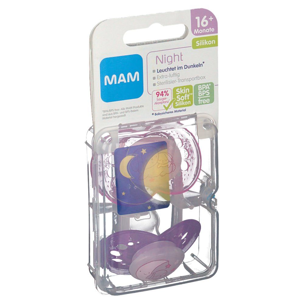 Mam Ciuccio Night Silicone Babina 16Mesi+