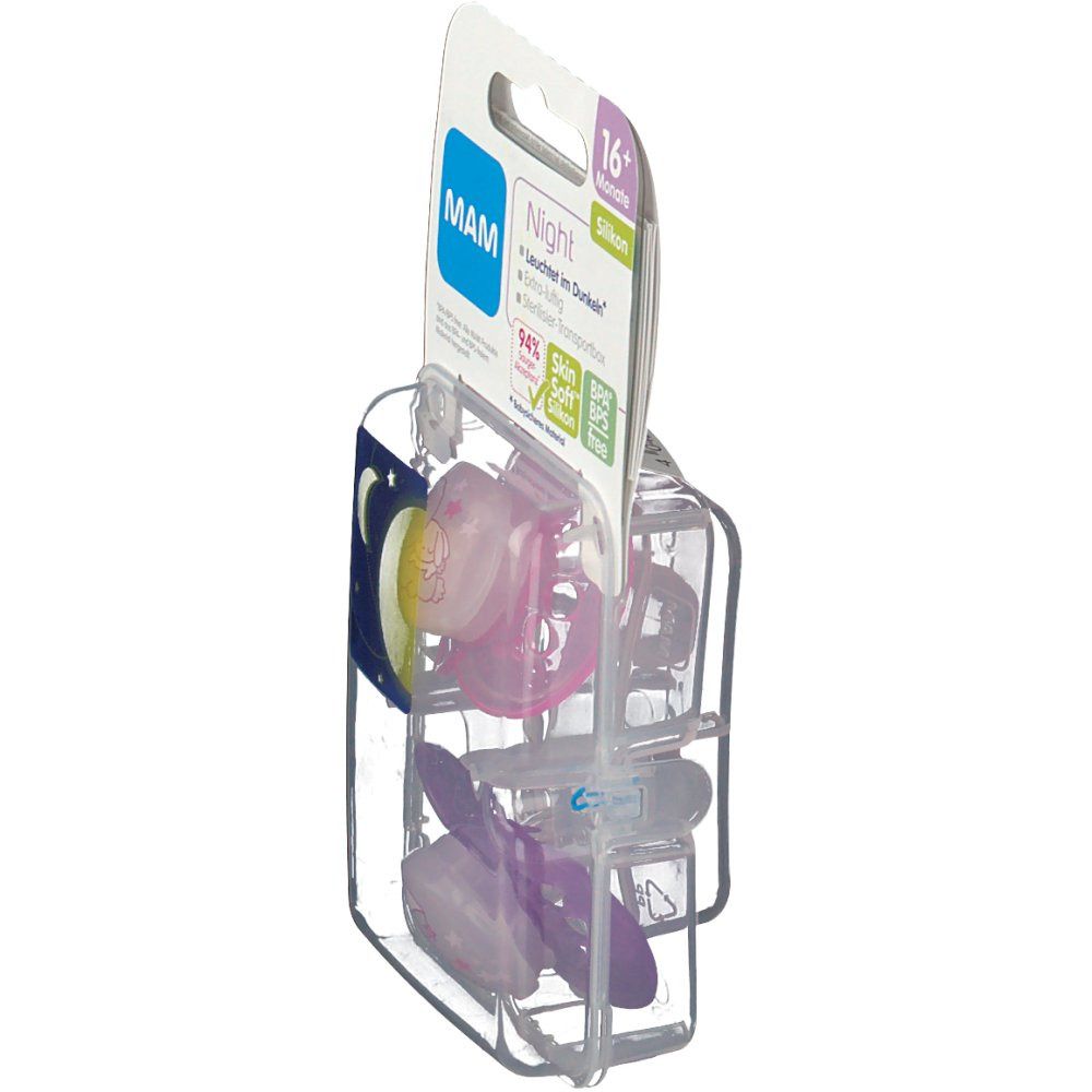 Mam Ciuccio Night Silicone Babina 16Mesi+