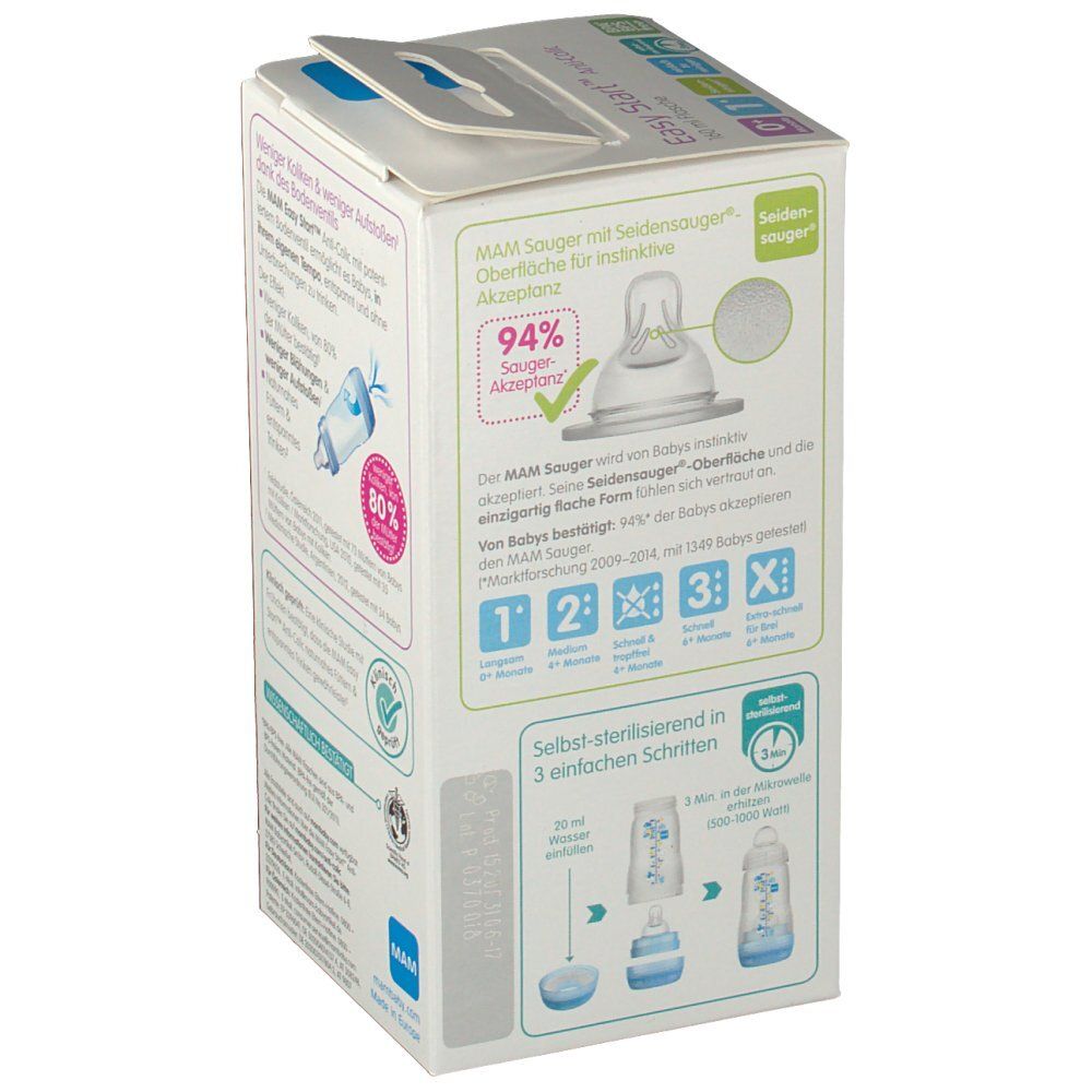 Mam Biberon Anti Colica Unisex 0Mese+