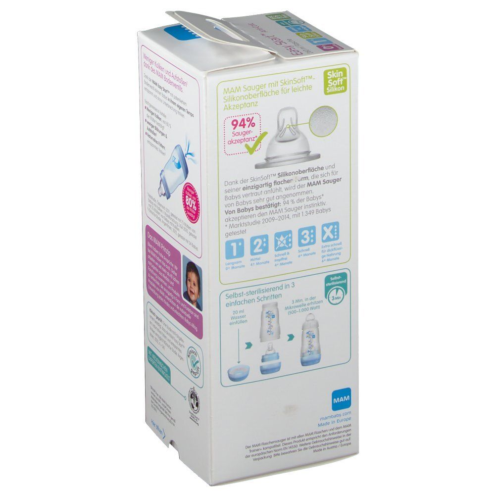 Mam Biberon Anti Colica Unisex 0Mese+