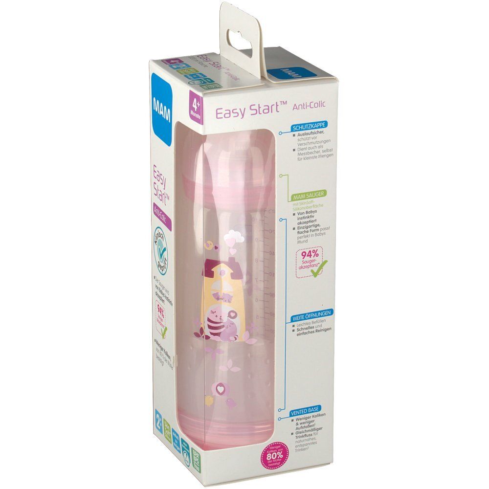 Mam Biberon Easy Start Anti Colica Ragazza 4Mesi+