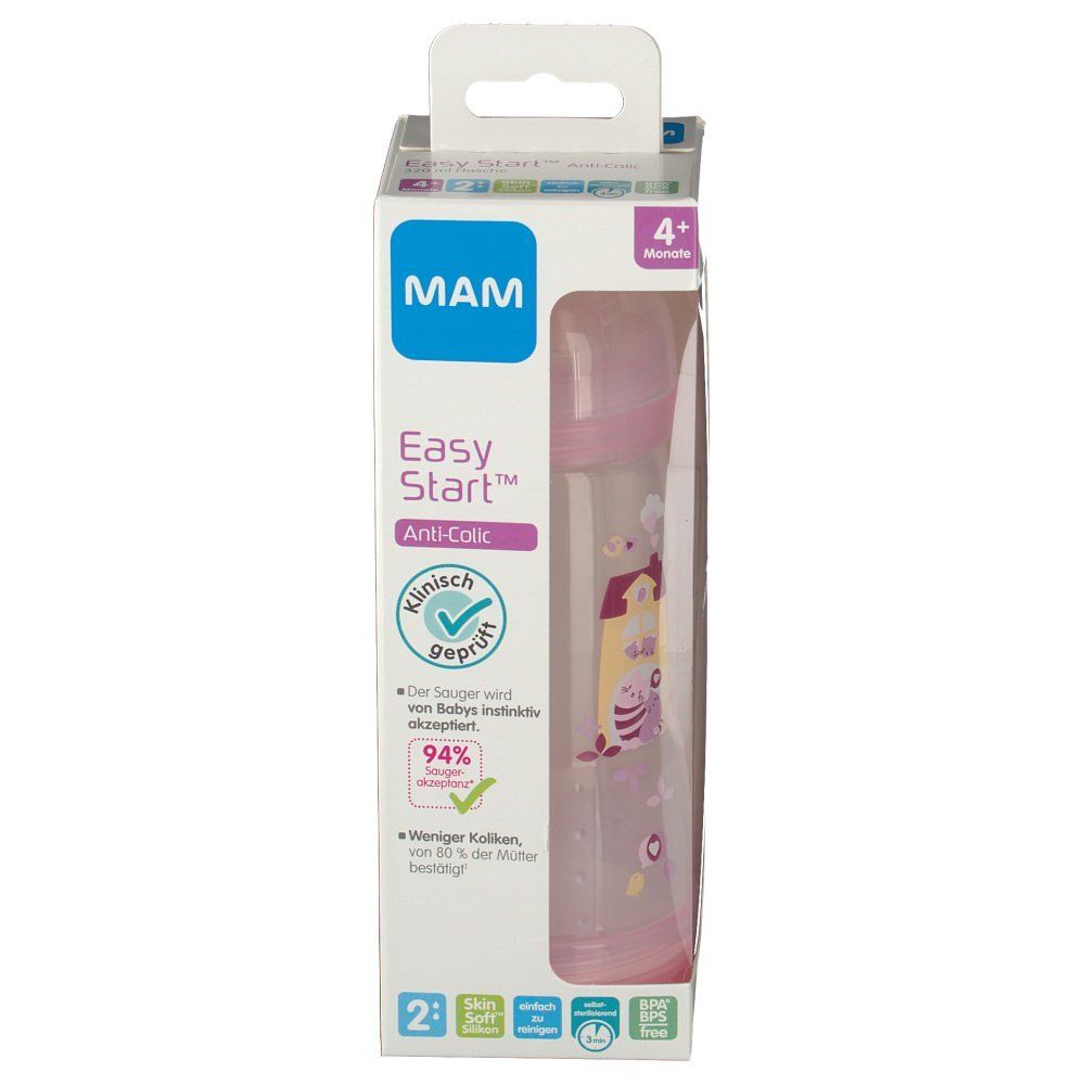 Mam Biberon Easy Start Anti Colica Ragazza 4Mesi+