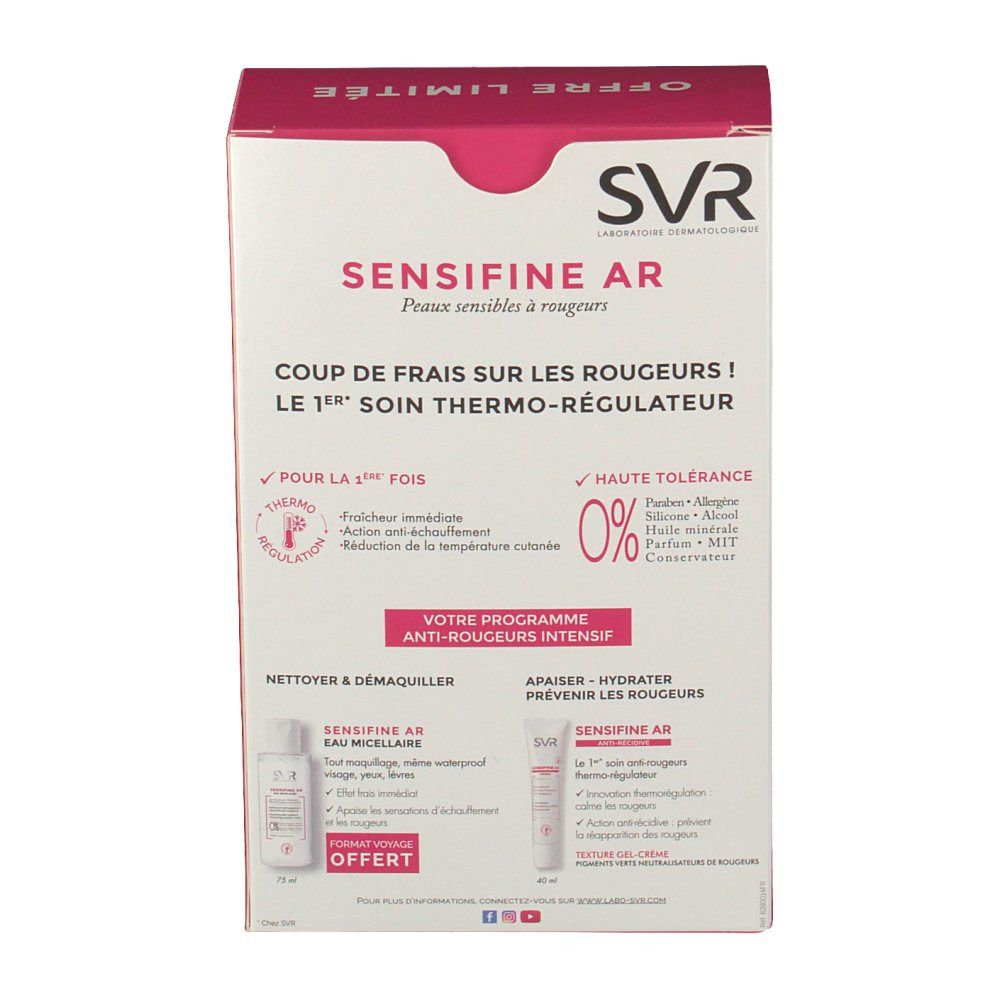 SVR Sensifine AR Crème +  Sensifine AR Eau Micellaire