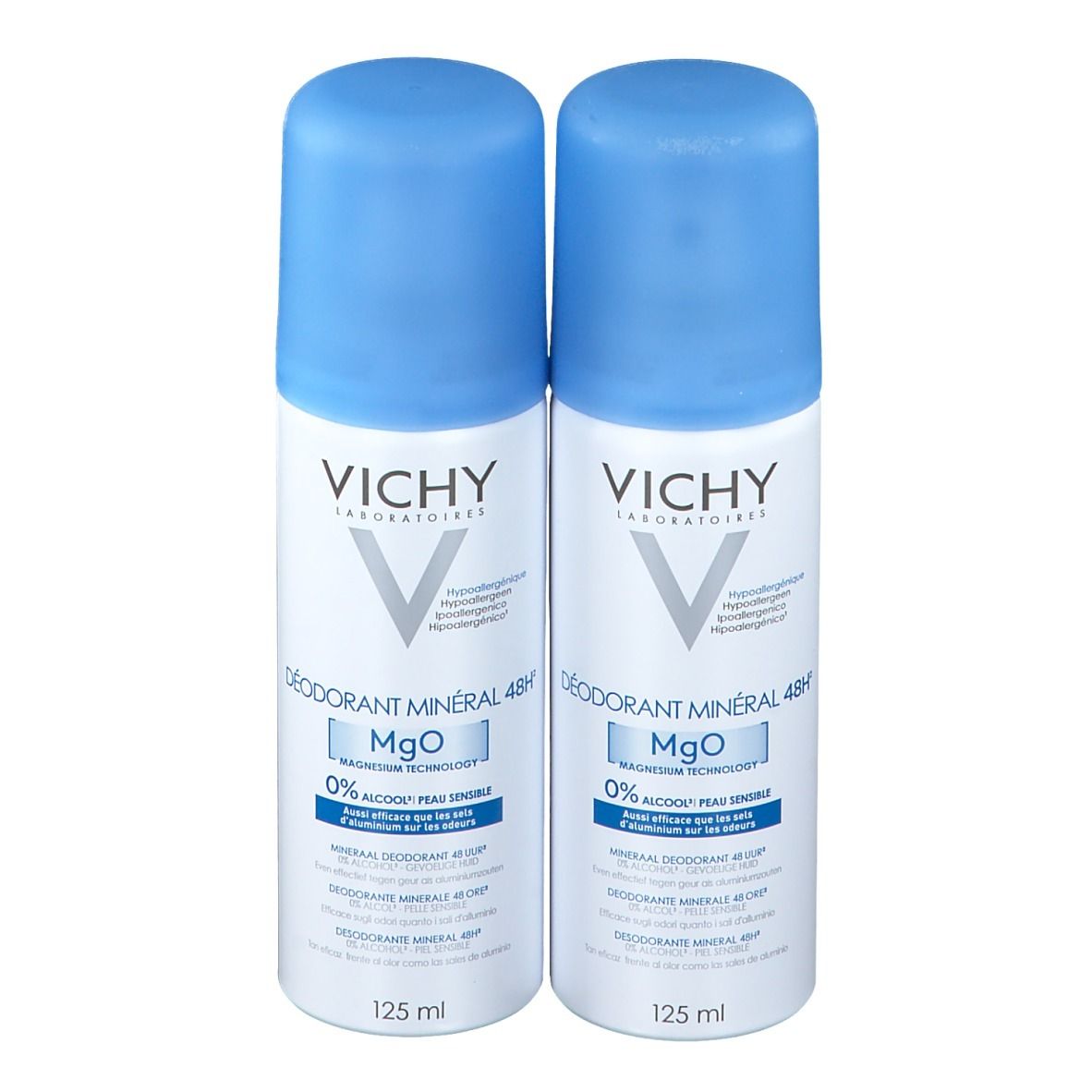 Vichy Mineral Deodorant Reactive Skin 48H Duo