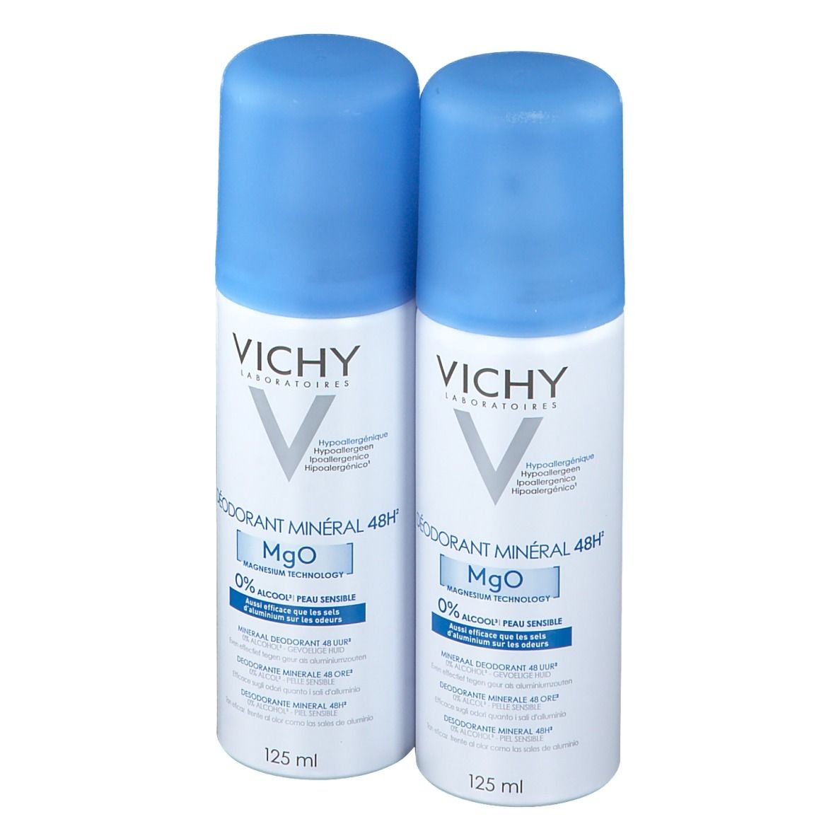 Vichy Mineral Deodorant Reactive Skin 48H Duo