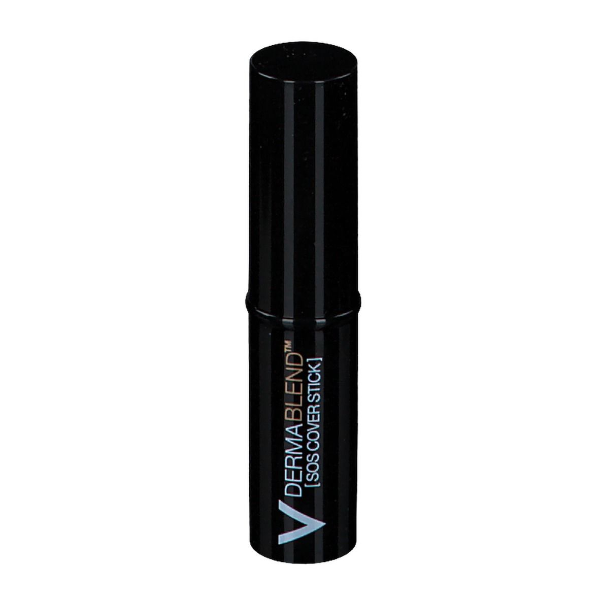 Stick correttivo nero. Strisce verticali. Marchio e nome del prodotto visibili.