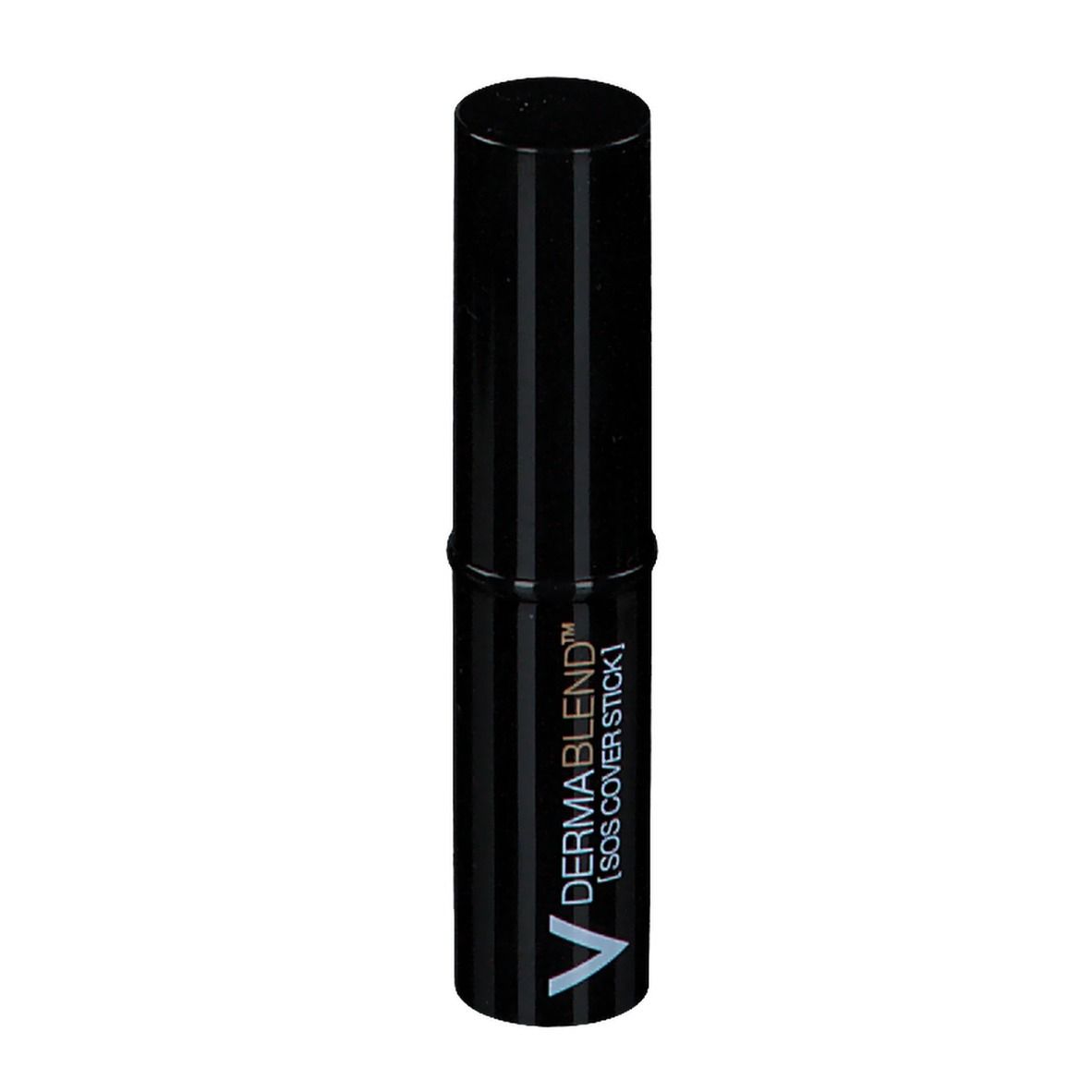 Stick correttivo nero. Strisce verticali. Marchio e nome del prodotto visibili.