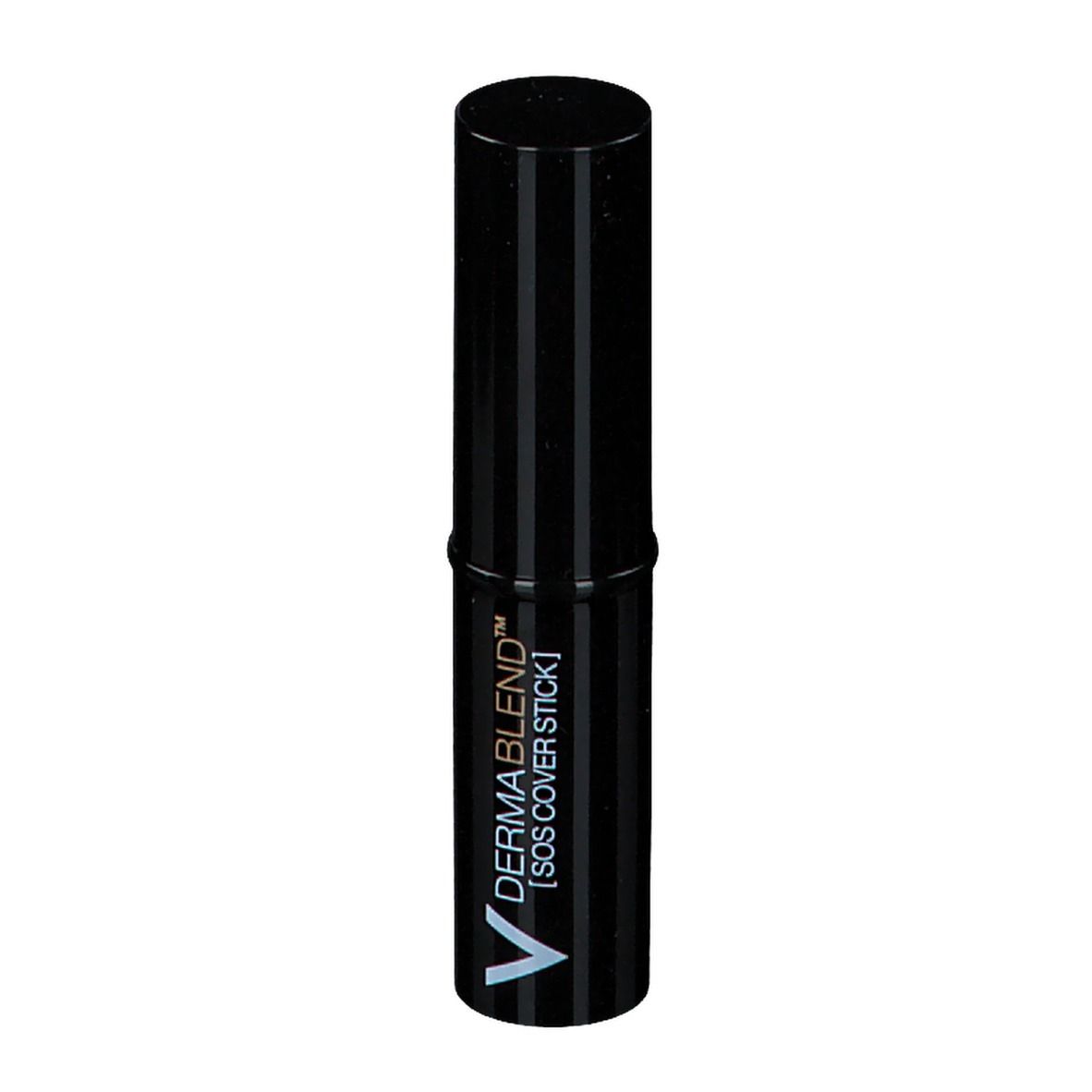 Stick correttivo nero. Strisce verticali. Marchio e nome del prodotto visibili.