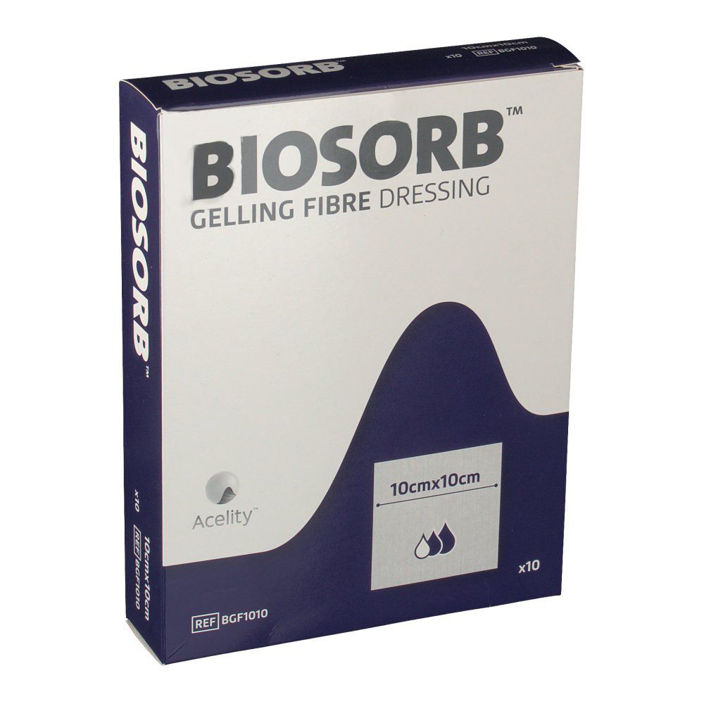 Biosorb Cerotto Di Fibra Con Gel 10x10 cm BGF1010