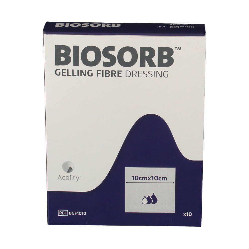 Biosorb Cerotto Di Fibra Con Gel 10x10 cm BGF1010