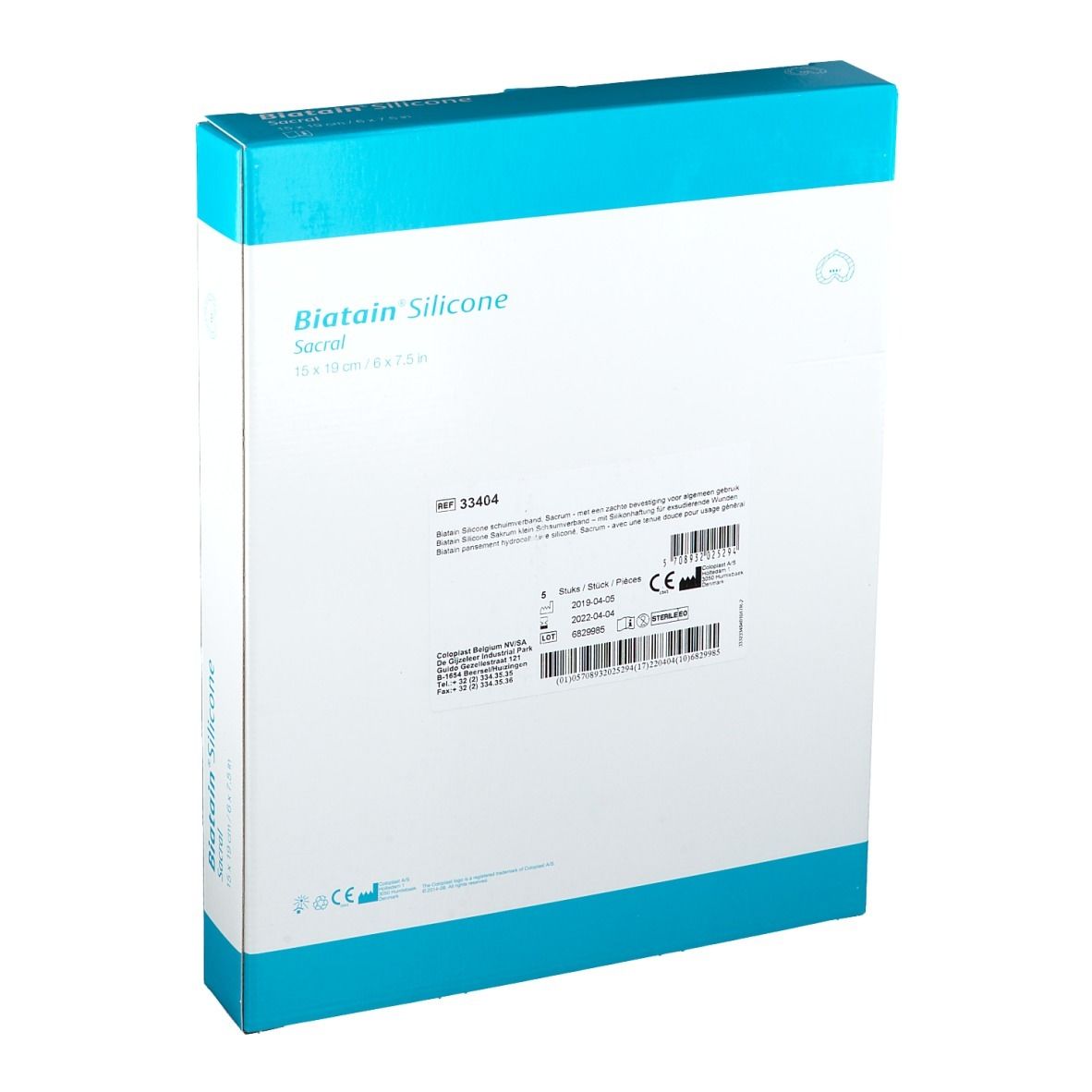 Biatain® Silicone Sacral 15 x 19 cm