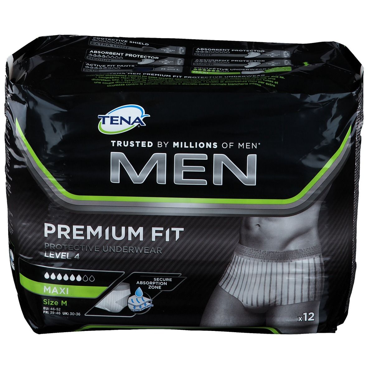 TENA® Men Premium Fit Protective Underwear M
