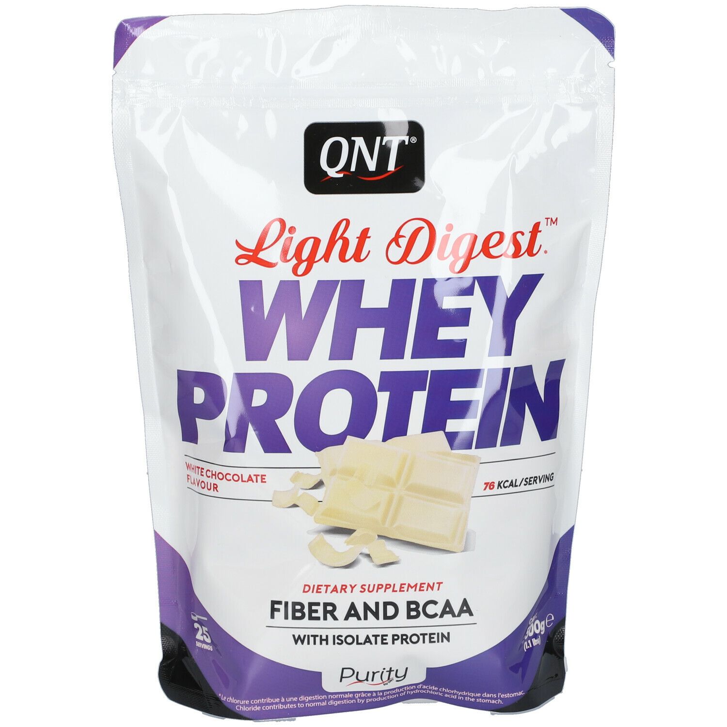 Qnt Light Digest Protein White Chocolate 500 G Redcare