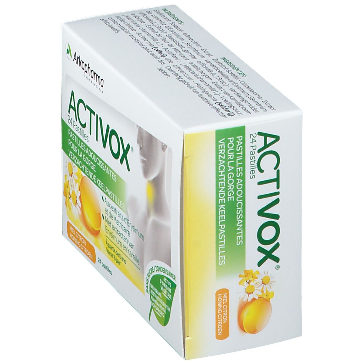 Activox Pastilles Honey-Lemon No Sugar New Formula