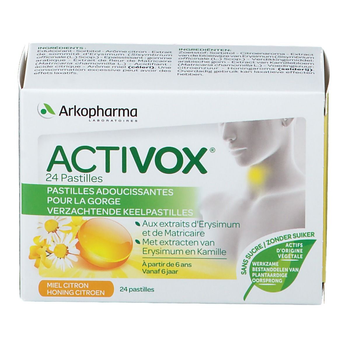 Activox Pastilles Honey-Lemon No Sugar New Formula