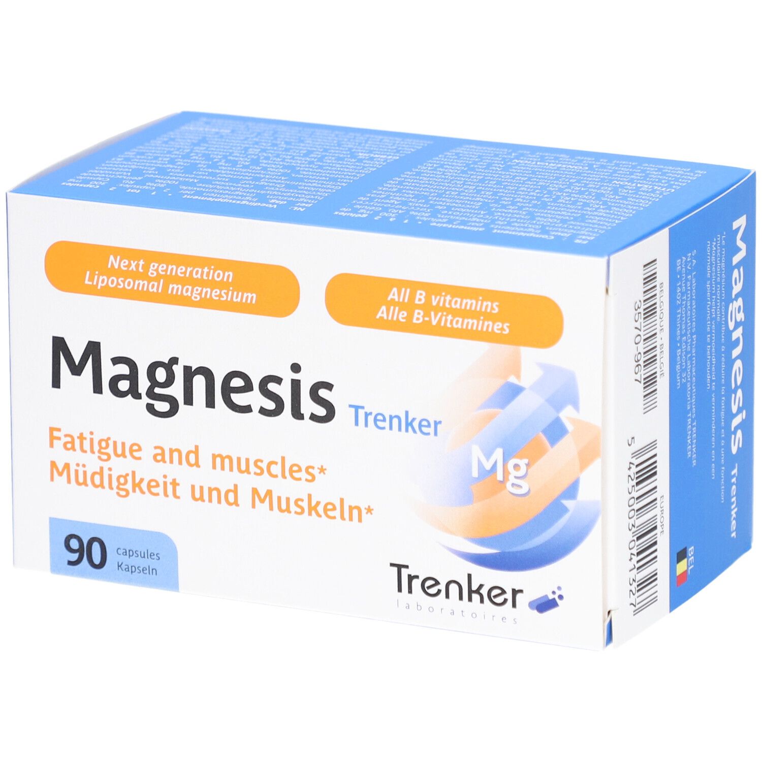 Trenker Magnesis: Alta concentrazione, buon assorbimento, 2-in-1 magnesio e vitamine B.